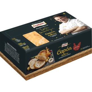 COREN Kapaun gefüllt mit getrüffelter Foie gras-Mousse und Blaubeeren, 10-11 Portionen Box 3,1 kg gluten- und laktosefrei