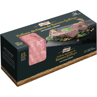 COREN gefüllt mit Rindfleisch aus Galicien mit Pflaumen und Pinienkernen glutenfrei laktosefrei Box 900 g