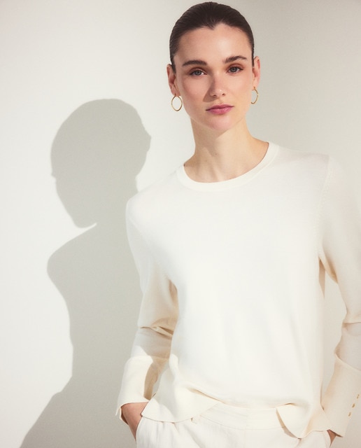 Woman El Corte Inglés - Jersey liso básico de mujer.