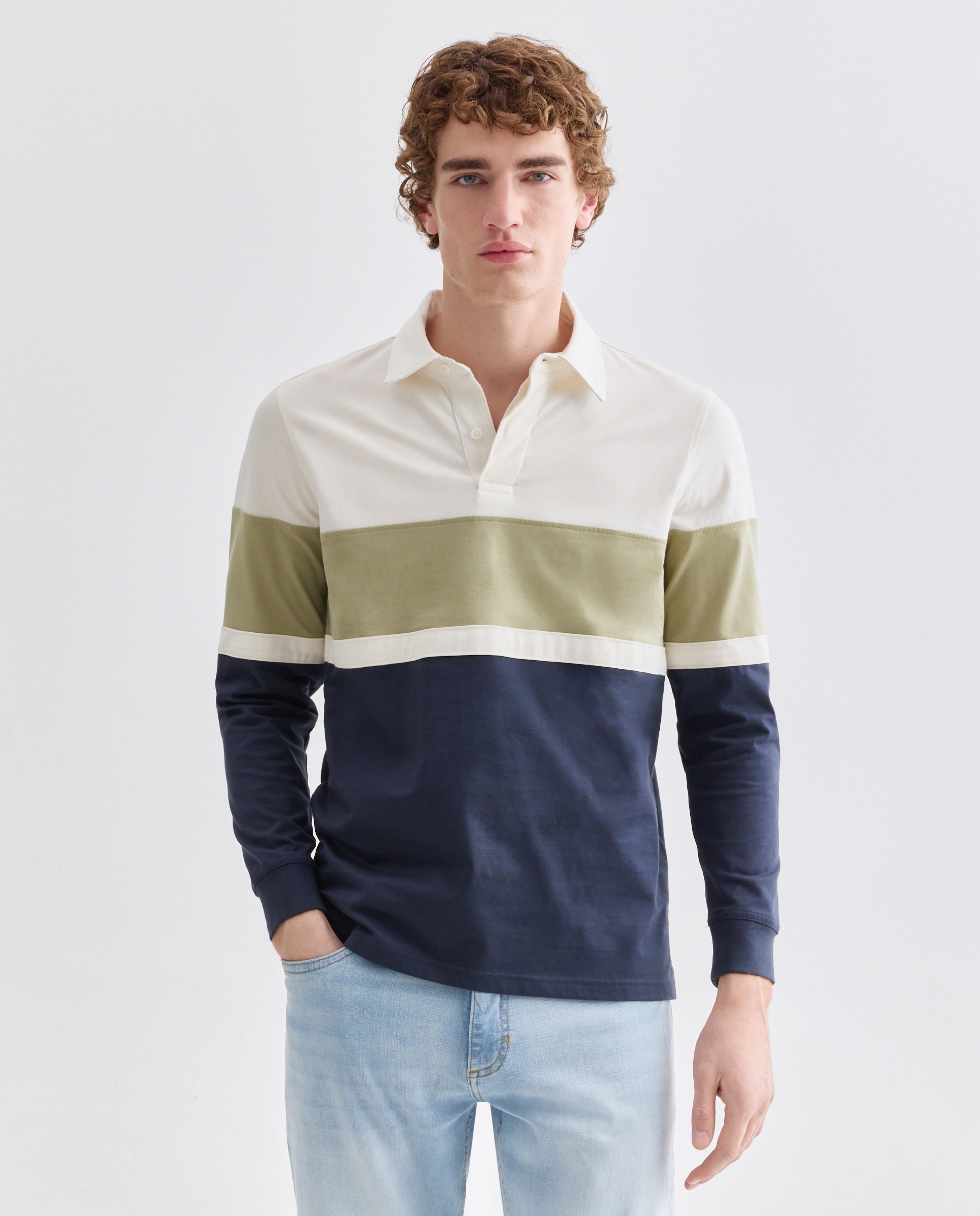Imagen 0 de Polo de hombre rugby raya