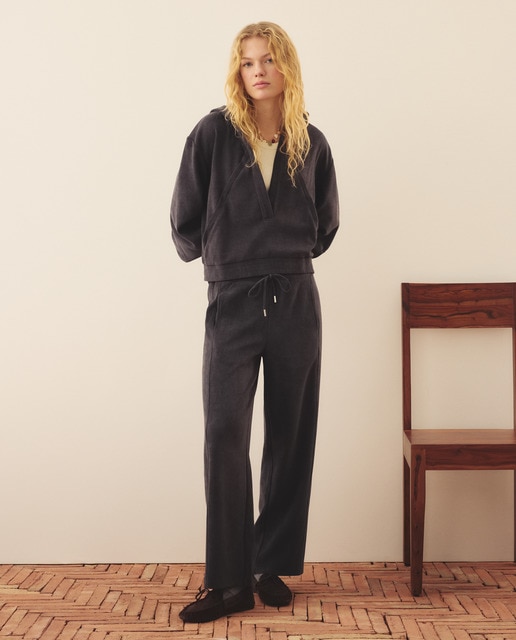 Southern Cotton - Pantalón jogger de mujer con pana elástica.