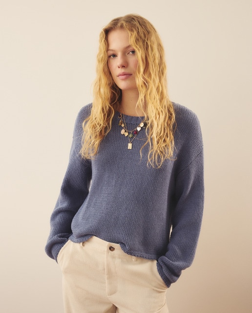 Southern Cotton - Jersey corto de mujer con cintas.