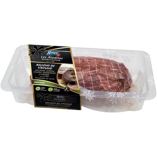 ROLER Rind gefüllt mit Rosinen, Pinienkernen, Pflaumen, Champignons, Dörraprikosen Los Ataditos Schale 750 g