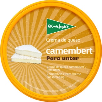 EL CORTE INGLES crema de queso camembert para untar tarrina 125 g