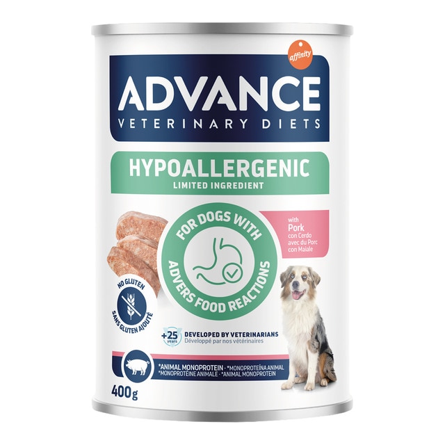 Advance Veterinary Diets - Comida húmeda para perros cachorros adultos sénior Hypoallergenic Advance…