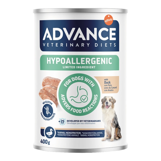 Advance Veterinary Diets - Comida húmeda para perros cachorros adultos sénior Hypoallergenic Advance…
