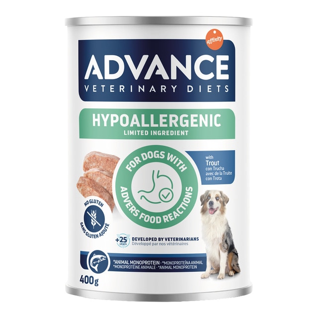 Advance Veterinary Diets - Comida húmeda para perros cachorros adultos sénior Hypoallergenic Advance…