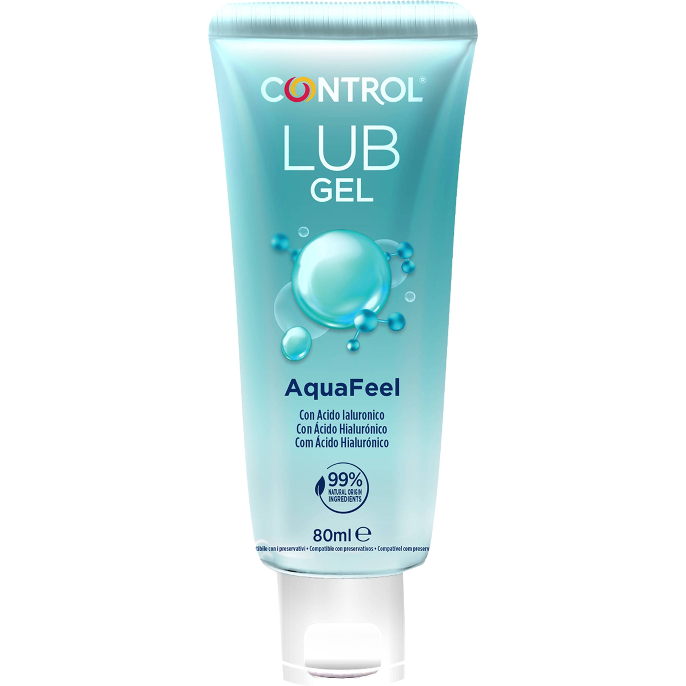 Lub Gel lubricante AquaFeel con cido hialurnico tubo 80 ml  CONTROL   Supermercado El Corte Ingls