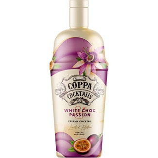 COPPA chocolate blanco y maracuyá cocktail listo para tomar botella 70 cl