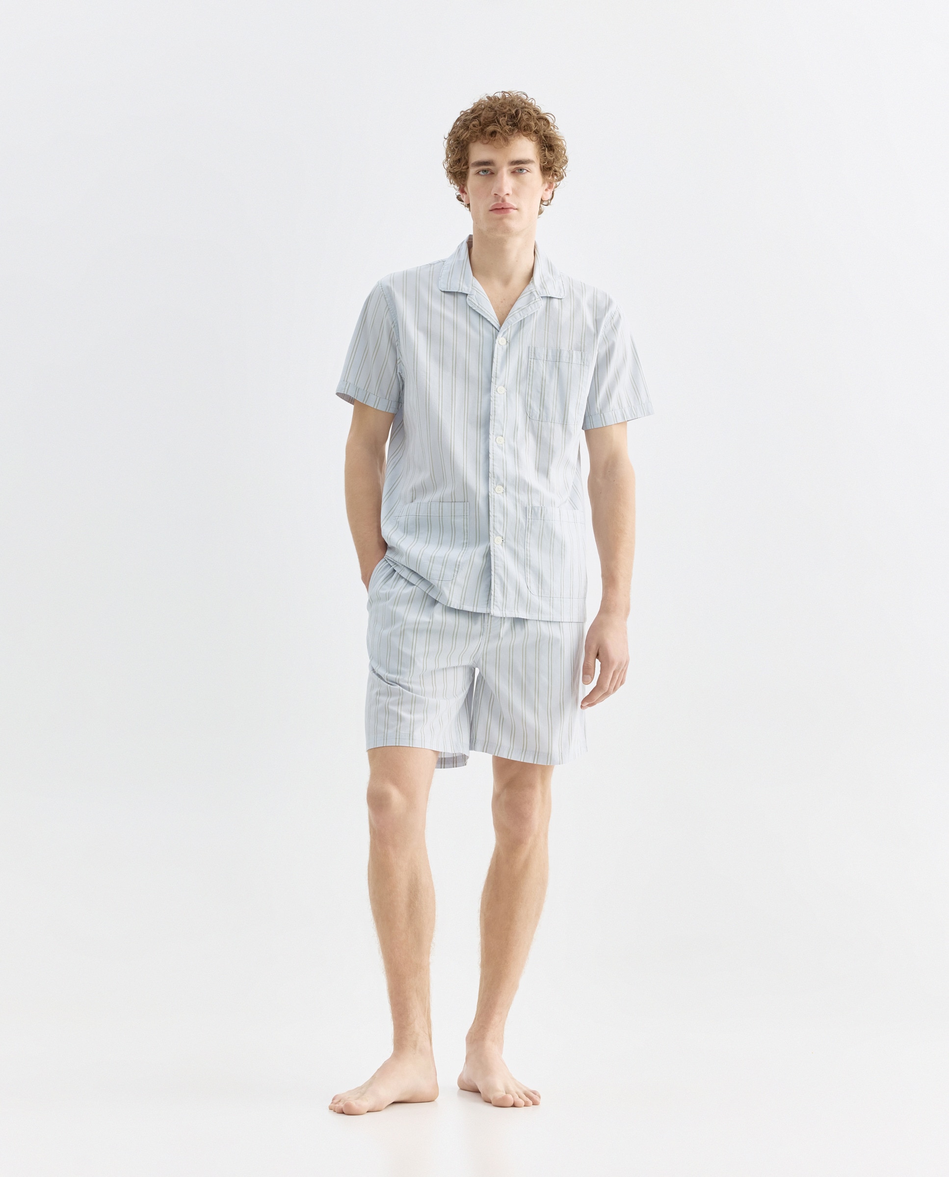 Imagen 0 de Pijama algodón pantalón corto hombre