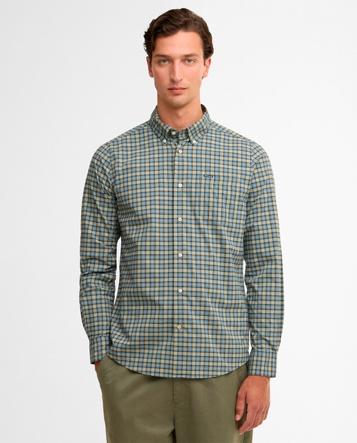 Barbour - Camisa de hombre de cuadros y bolsillo lado izquierdo.
