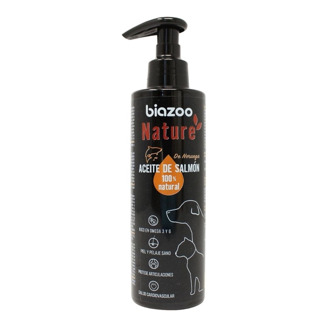 Biazoo - Suplemento para perros y gatos Biazoo aceite de salmón 200 ml.