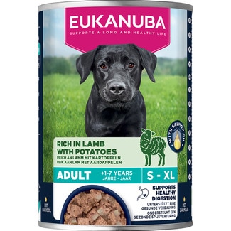 EUKANUBA comida húmeda para perros adultos cordero con patatas Dose 400 g