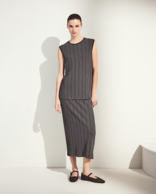 Woman El Corte Inglés - Falda fantasía tricot links de mujer.