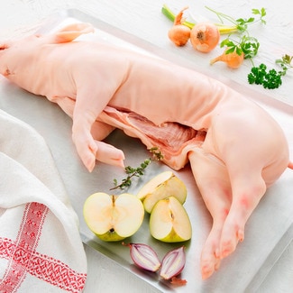 Leitão Fresco Inteiro e Metades Peso Aproximado por unidade 4 kg