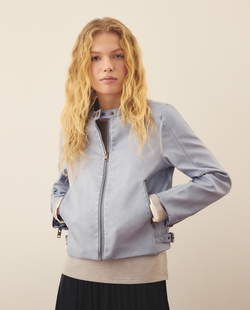 Southern Cotton - Cazadora biker de mujer.