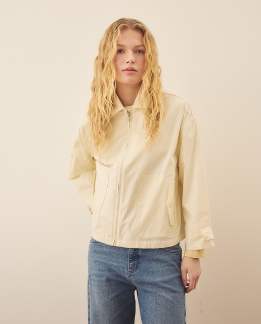 Southern Cotton - Parka oversize de mujer con cierre de cremallera.