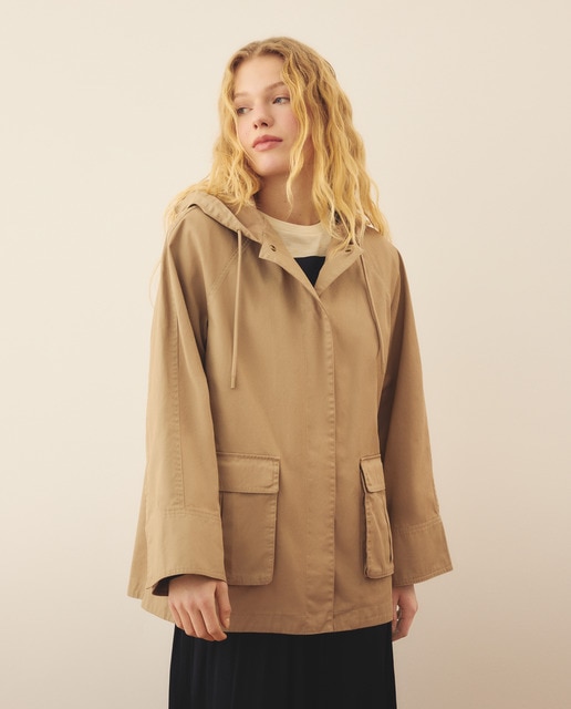 Southern Cotton - Parka técnica de mujer para lluvia.