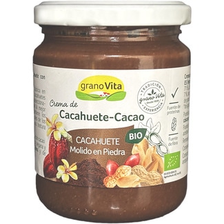 GRANOVITA crema de cacahuete-cacao ecológica frasco 250 g