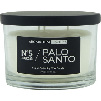 AROMATIUM vela perfumada 3 wicks aroma Palo Santo N.5 1 Einheit