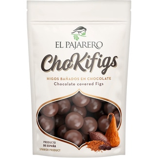El Pajarero Figos Secos Cobertos de Chocolate bolsa 120 g