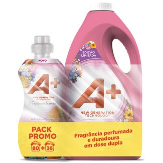 A+ Detergente para Roupa Flores Silvestres pack 2 unidades