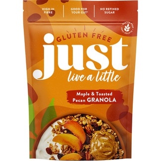 JUST granola de arce y nueces pecanas sin gluten bolsa 360 g