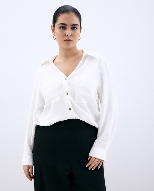 Couchel - Camisa de mujer air flow bolsillos.