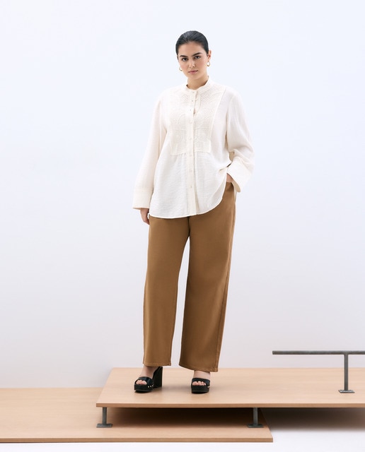 Couchel - Pantalón wide leg.