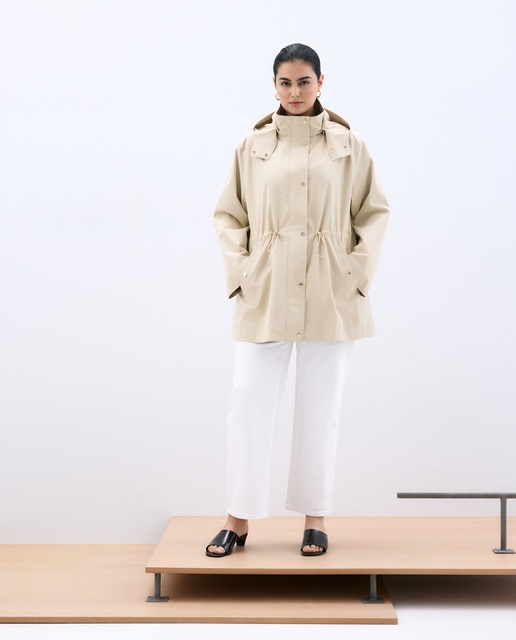 Couchel - Parka estilo náutica de mujer con capucha.