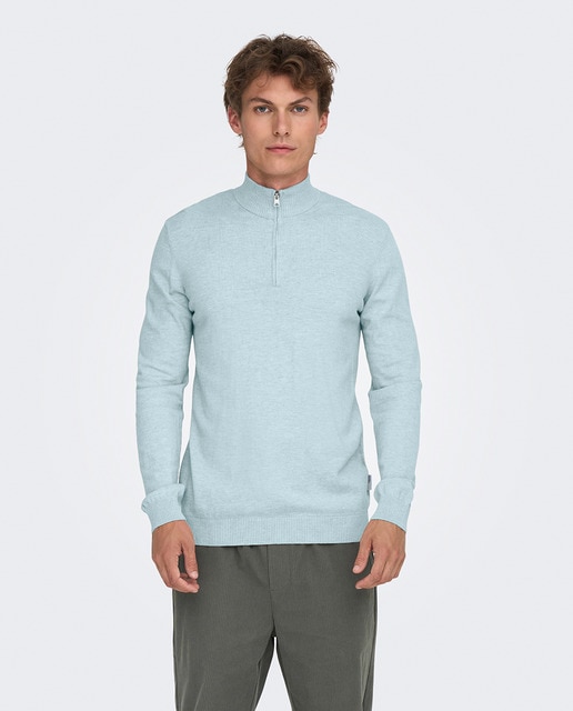 Only & Sons - Jerséis de hombre de manga larga regular fit..