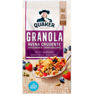Quaker Cereais Muesli Amora e Mirtilo embalagem 400 g
