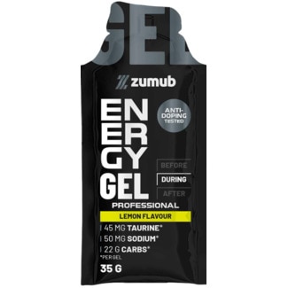 Zumub Gel Energético sem Cafeína Profissional Limão embalagem 35 g