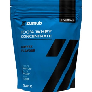 Zumub Proteína 100% Whey Concentrada Café embalagem 500 g