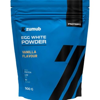 Zumub Proteína Clara de Ovo em Pó Baunilha embalagem 500 g