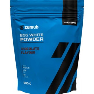 Zumub Proteína Clara de Ovo em Pó Chocolate embalagem 500 g