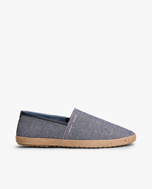 Tommy Hilfiger - Alpargata de caballero lisa con suela de esparto.