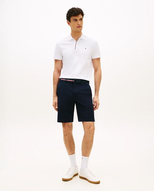 Tommy Hilfiger - Bermuda de caballero lisa tipo chino.