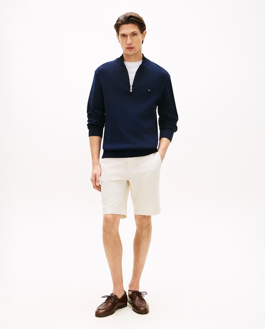 Tommy Hilfiger - Bermuda de caballero estampada con bolsillos laterales y posteriores.