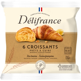 Delifrance Croissant 6 unidades embalagem 330 g