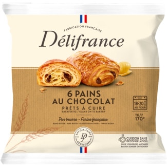 Delifrance Pão com Chocolate 6 unidades embalagem 420 g