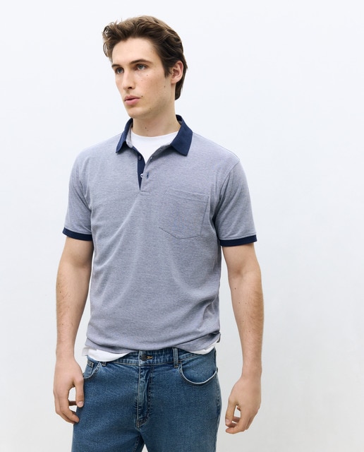 Dustin - Polo manga corta oxford hombre.