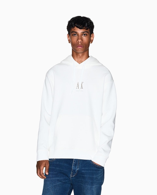 Armani Exchange - Sudadera de hombre con logo a contraste y capucha Icon Project.
