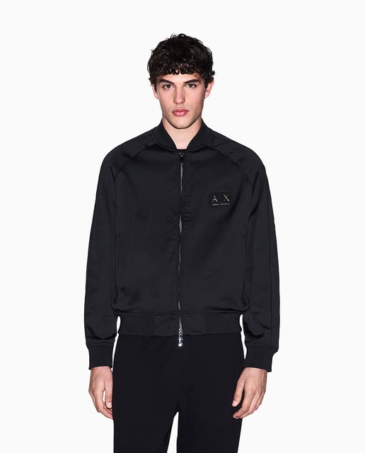 Armani Exchange - Bomber de hombre cierre con cremallera de corte regular.