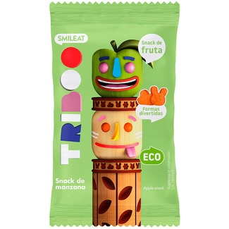 SMILEAT Triboo snacks de manzana 100% fruta ecológico desde 3 años bolsa 25 g