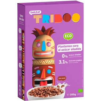 SMILEAT TRIBOO cereales de desayuno con cacao ecológicos envase 300 g