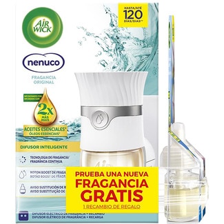 AIR WICK ambientador eléctrico difusor inteligente Nenuco Apparat + recambio + 1 recambio de regalo