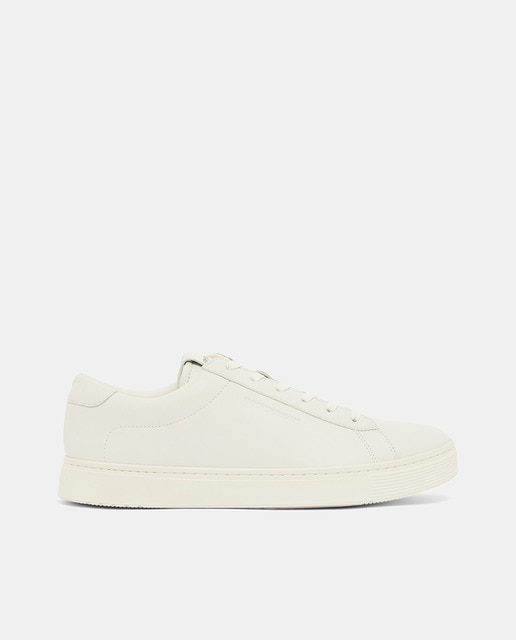 Emporio Armani - Zapatillas de hombre lisas en piel.