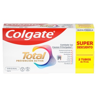 COLGATE TOTAL 2er-Pack Zahnpasta Original Rohr 75 ml Spezialpack