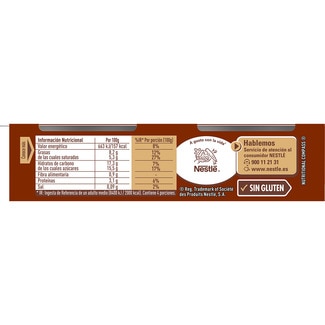 Postre de chocolate con nata pack 4 unidades 100 g - La Lechera Dalky
